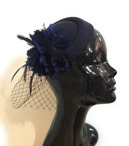 Fascinator hat pillbox flower - fascinator,