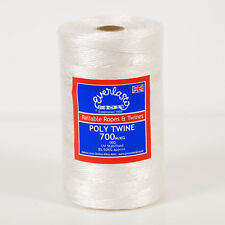 WHITE POLYPROPYLENE POLYTWINE POLY TWINE BALER TWINE - 700M - 2MM APPROX