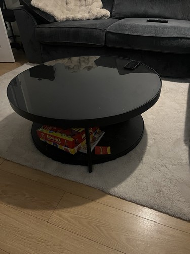 Ikea round black metal coffee - metal,