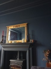 Large Gold Mantle Mirror
