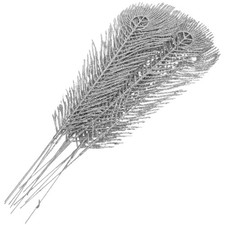 12pcs Christmas Picks: Silver