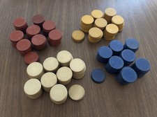 Vintage Clay Poker Chip Lot 4