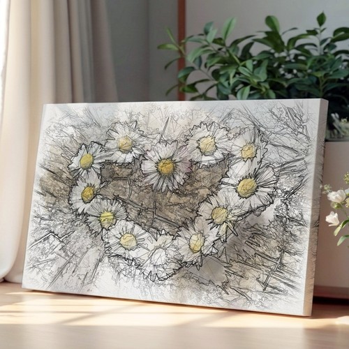 Daisy heart chain - daisy,