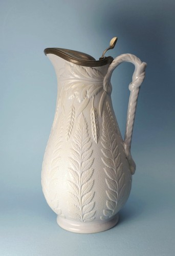 Stoneware fern jug - fern, w