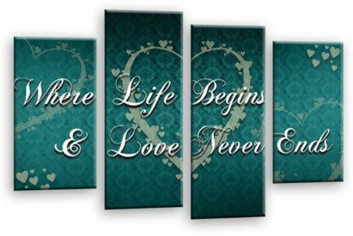 Love heart wall art print - art,