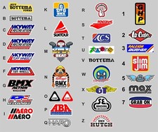 Old School BMX Decals x2 -