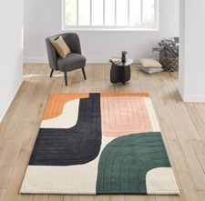 Stripe Rug Hand Tufted 100%