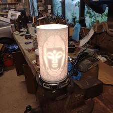 Buddha face touch lamp
