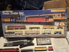 Hornby Railways Twin Train Set With Extras ..new boxed ....attic Find...