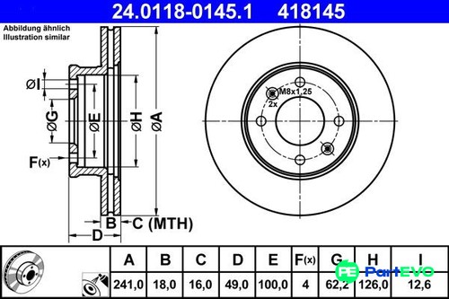 Ate brake disc 24011801451 - brake,