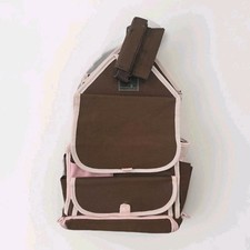 Papermania Pink/Brown Craft Storage Large Tote Bag Separate Storage Compartments