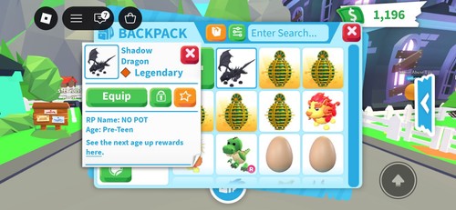 Roblox adopt pet pot - no,