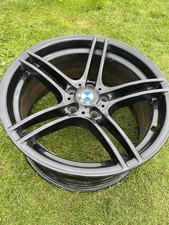 Genuine BMW 313 19" Rear Alloy Wheel: GLOSS BLACK E90 E91 E92 E93