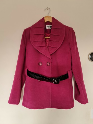 Woman pink belted elegant - pink, belted,