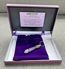 Amethyst pendulum prism - amethyst,