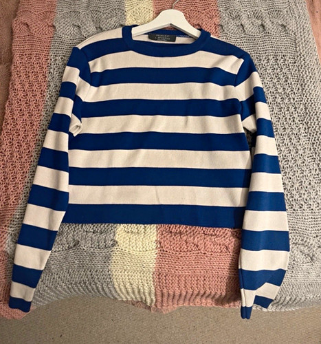 Primark blue white - white, striped