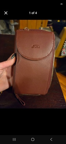 Szone leather crossbody clutch - leather, crossbody/clutch