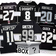 Autographed/Signed Los Angeles Hockey Jersey Mystery Box PSA JSA or Beckett COA