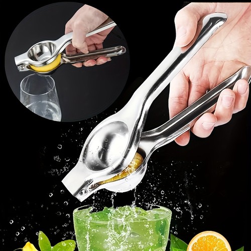 Stainless steel lemon juicer - steel,
