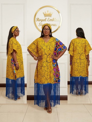 Ankara boubou gown - ankara,