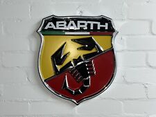 RARE 2000’s FIAT ABARTH DEALERSHIP SHOWROOM GARAGE SIGN - FERRARI PORSCHE LANCIA