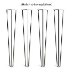 4X Hairpin Table Legs 4" -28"
