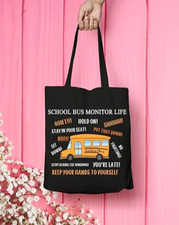 School Bus Monitor Tote Bag