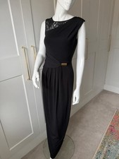 Savoir Black Lace Maxi Dress