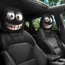 2pcs  Funny Cartoon Car Headrest Covers