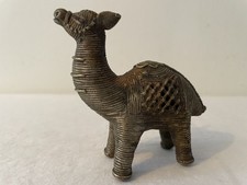Vintage Small Indian Dhokra Bell Metal Alpaca/Llama Figurine
