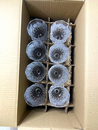 Set clear cut glass - set,