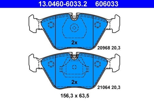 Disc brake pad set - set, ate