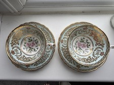 Paragon Queen Elizabeth II Coronation,Commemorative pair of Cup And Saucers 1953