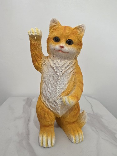 Standing orange tabby cat - standing,
