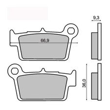 Rear Brake Pads Yamaha WR 250