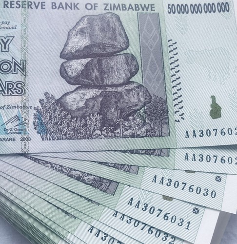 2008 zimbabwe 50 trillion - 1, x