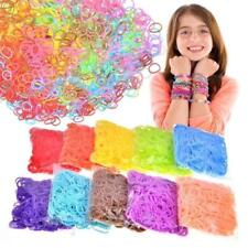 LOOM BANDS ASSORTED BRACELET MAKING MULTI COLOUR 600-15000 RUBBER DIY KIDS UK