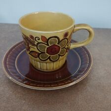 Vintage 1970s, Royal Worcester, Palissy 'Sierra 70' Tea Cup & Saucer