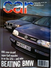 CAR MAGAZINE DEC-1991 - VW