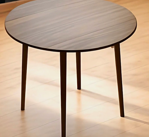 Homcom drop leaf round wood - drop,