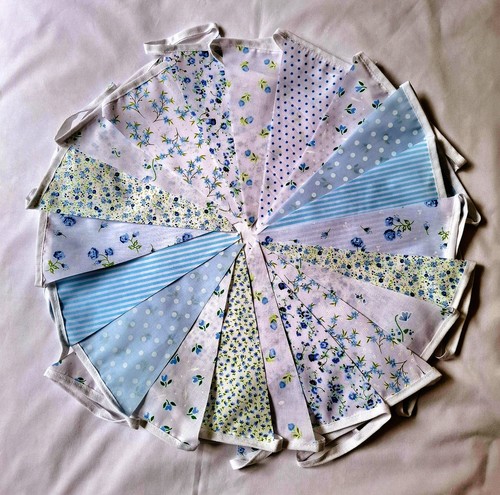 Fabric bunting wedding - bunting,