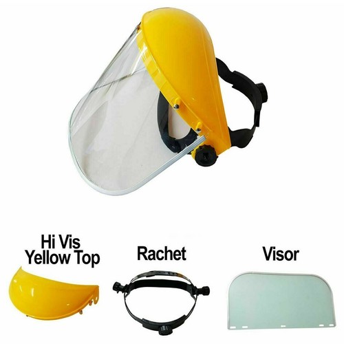 Full face shield clear flip - face,