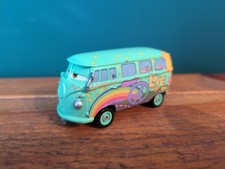 Disney Pixar Cars Fillmore VW Transporter Bus 1/55 Diecast Car Peace & Love