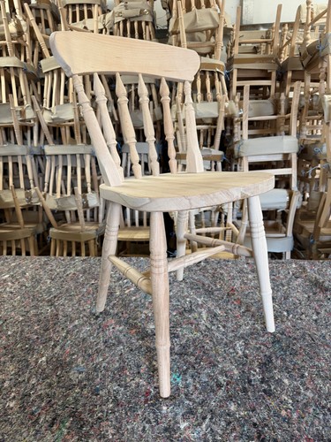 Spindle back beech dining