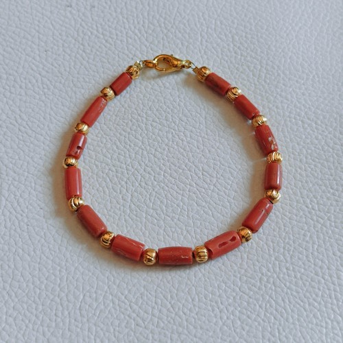 Vintage coral bracelet natural - vintage,