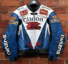 Vintage Scott Suzuki GSXR Leather Jacket Size UK / US 42 EU 52