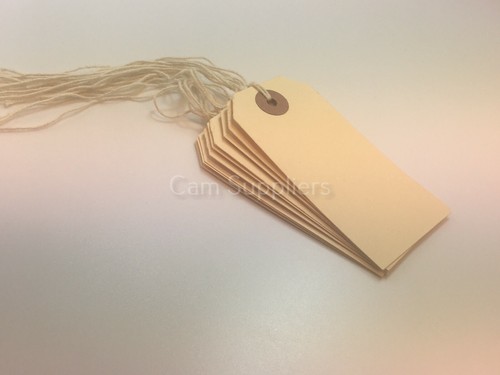 All sizes manilla - strung, tags