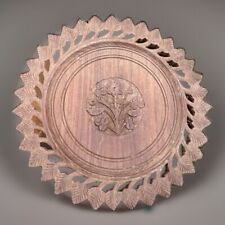 Vintage Decorative Carved Wooden Floral   Rustic Hand Carved Stunning Gift