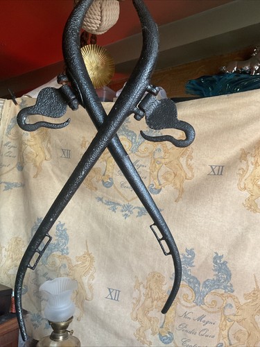 Pair antique iron - of,