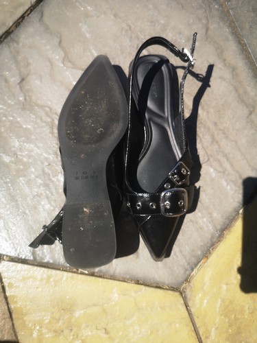 Primark black patent - patent, slingback
